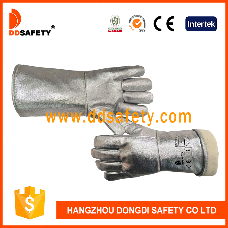 Сварочные перчатки из алюминиевой защитной фольги-DAF450